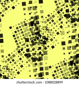 Seamless pattern. Grunge background with different colors squares for paper or print. Halftone Seamless Pattern with Color Squares for your Design. Vector Texture.