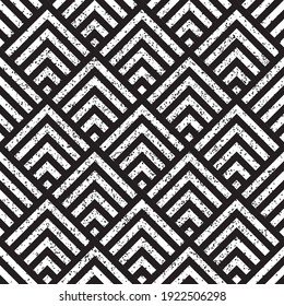 Seamless pattern with grunge black segments