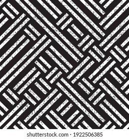 Seamless pattern with grunge black segments