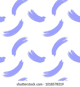Seamless pattern with grunge brush. Pastel hand-painted ink. Vector texture with colorful simple figures. Nice abstract background with grunge brush in flat style.