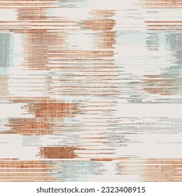 Nahtlose Muster mit farbigen Gürtelfarben Texturierte Streifen Muster Textur Leinen Schachbrettmuster Kunstfertiger Teppich-Design für Schal, Teppich, Vorhang, Vorhang, Kissen. Heimtextilien-Digital