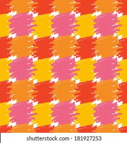 Seamless Pattern. Grunge Colorful Stains. Vector Illustration 