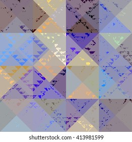 Seamless pattern with a grunge elements on blurred background