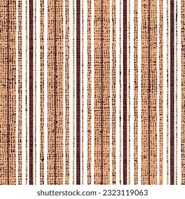 Seamless pattern with grunge geometric stripe texture pattern. Abstract brown and beige stripe textured pattern on white background.Seamless stripe texture pattern.simple spring summer stripe texture.