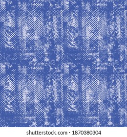 Seamless Pattern With Grunge Halftone Textures. Vector Illustration