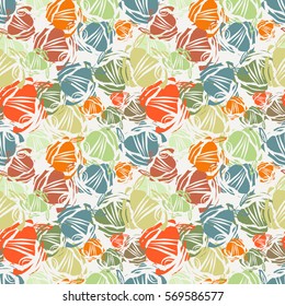 Seamless pattern with grunge hipster pear. Fruit, concept for print. Vector grunge stamp.