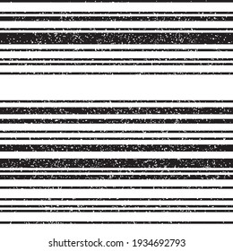 Seamless pattern with grunge horizontal black lines