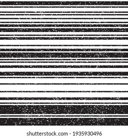Seamless pattern with grunge horizontal black lines