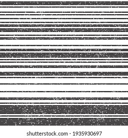 Motif harmonieux de lignes grunge horizontales noires