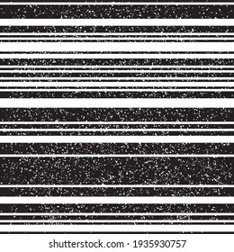 Seamless pattern with grunge horizontal black lines