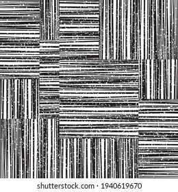 Seamless pattern with grunge horizontal and vertical black bands