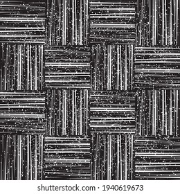 Seamless pattern with grunge horizontal and vertical black bands