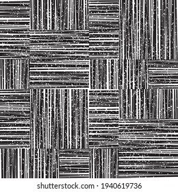 Seamless pattern with grunge horizontal and vertical black bands