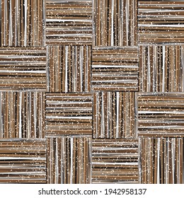 Seamless pattern with grunge horizontal and vertical colored segments