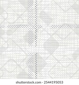seamless pattern with grunge line and shapes