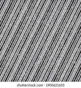 Seamless pattern with grunge oblique black segments