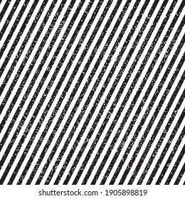 Seamless pattern with grunge oblique black segments