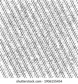 Seamless pattern with grunge oblique black segments
