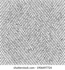 Seamless pattern with grunge oblique black segments