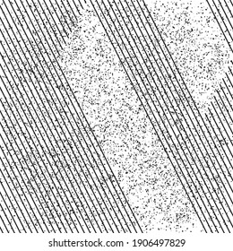 Seamless pattern with grunge oblique black segments