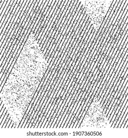 Seamless pattern with grunge oblique black segments