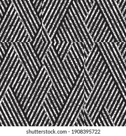 
Seamless pattern with grunge oblique black segments