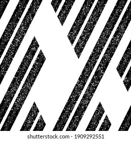 Seamless pattern with grunge oblique black segments