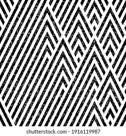 Seamless pattern with grunge oblique black segments
