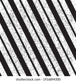 Seamless pattern with grunge oblique black segments
