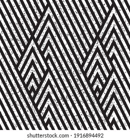 Seamless pattern with grunge oblique black segments