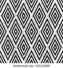 Seamless pattern with grunge oblique black segments