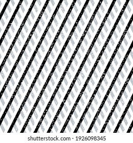 seamless pattern with grunge oblique black and silver gray  lines