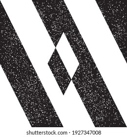 Seamless pattern with grunge oblique black bands