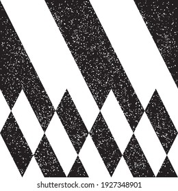 Seamless pattern with grunge oblique black bands