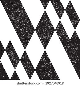 Seamless pattern with grunge oblique black bands