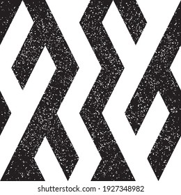 Seamless pattern with grunge oblique black bands