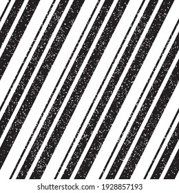 Seamless pattern with grunge oblique black segments