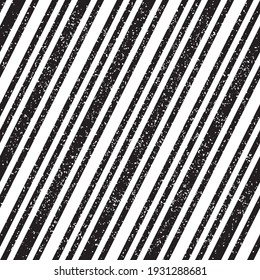 Seamless pattern with grunge oblique black segments