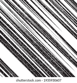 Seamless pattern with grunge oblique black segments