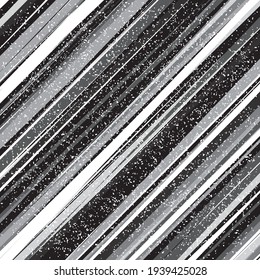 Seamless pattern with grunge oblique black segments