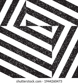 Seamless pattern with grunge oblique black segments