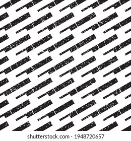Seamless pattern with grunge oblique black bands