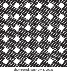 Seamless pattern with grunge oblique black bands