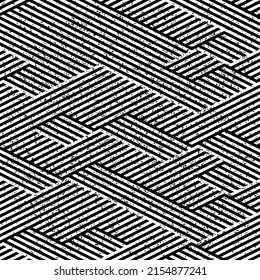 seamless pattern with grunge oblique black segments