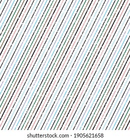Seamless pattern with grunge oblique colored segments