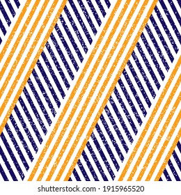 Seamless pattern with grunge oblique colored segments