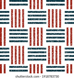 Seamless pattern with grunge oblique colored segments