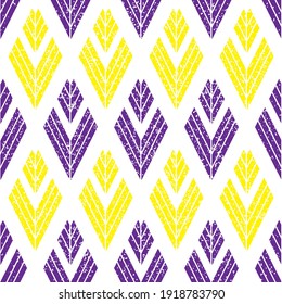 Seamless pattern with grunge oblique colored segments