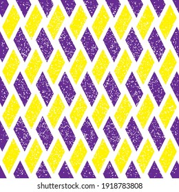 Seamless pattern with grunge oblique colored segments