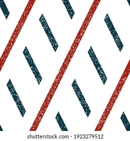 Seamless pattern with grunge oblique colored segments

